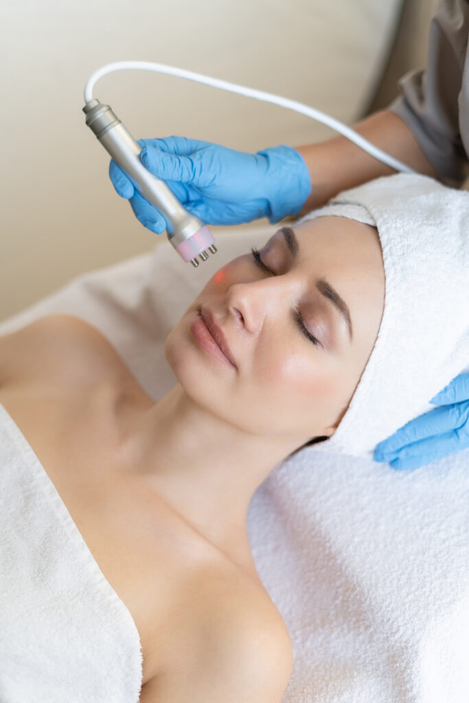 Microdermabrasion and customized mask at Cossette Kelly for smoother, healthier skin.